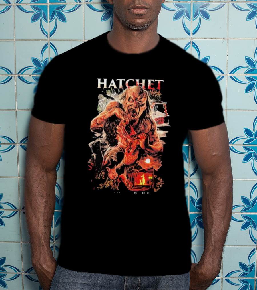 Hatchet Victor Crowley Horror Art Villain T-Shirt