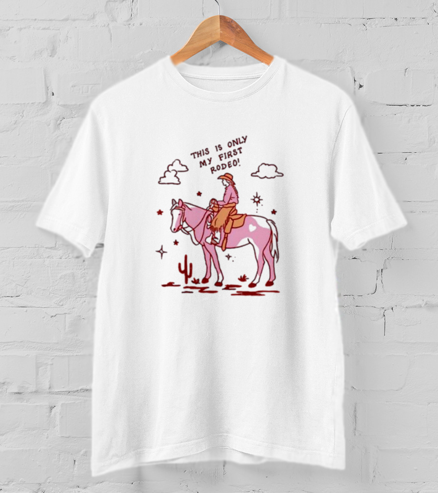 This Is Only My First Rodeo Horse Cactus Cloud T-Shirt