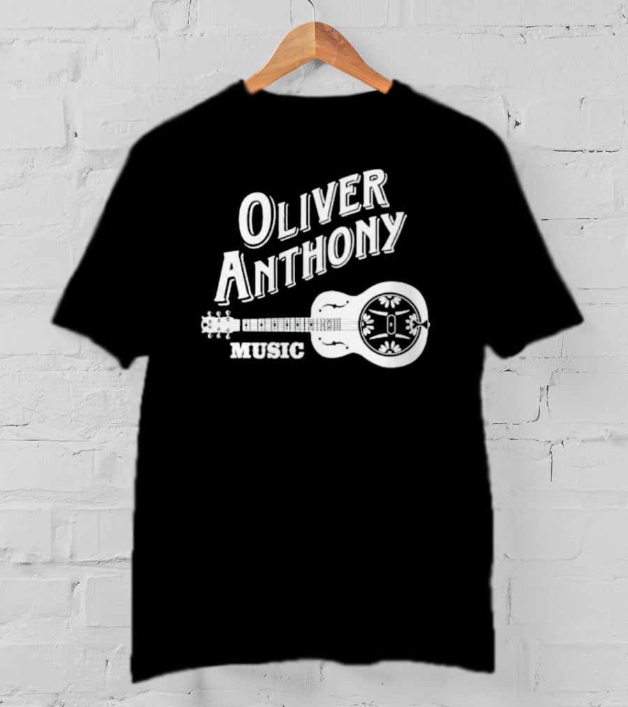 Oliver Anthony Music Logo With Guitar And Artistic Elements T-Shirt