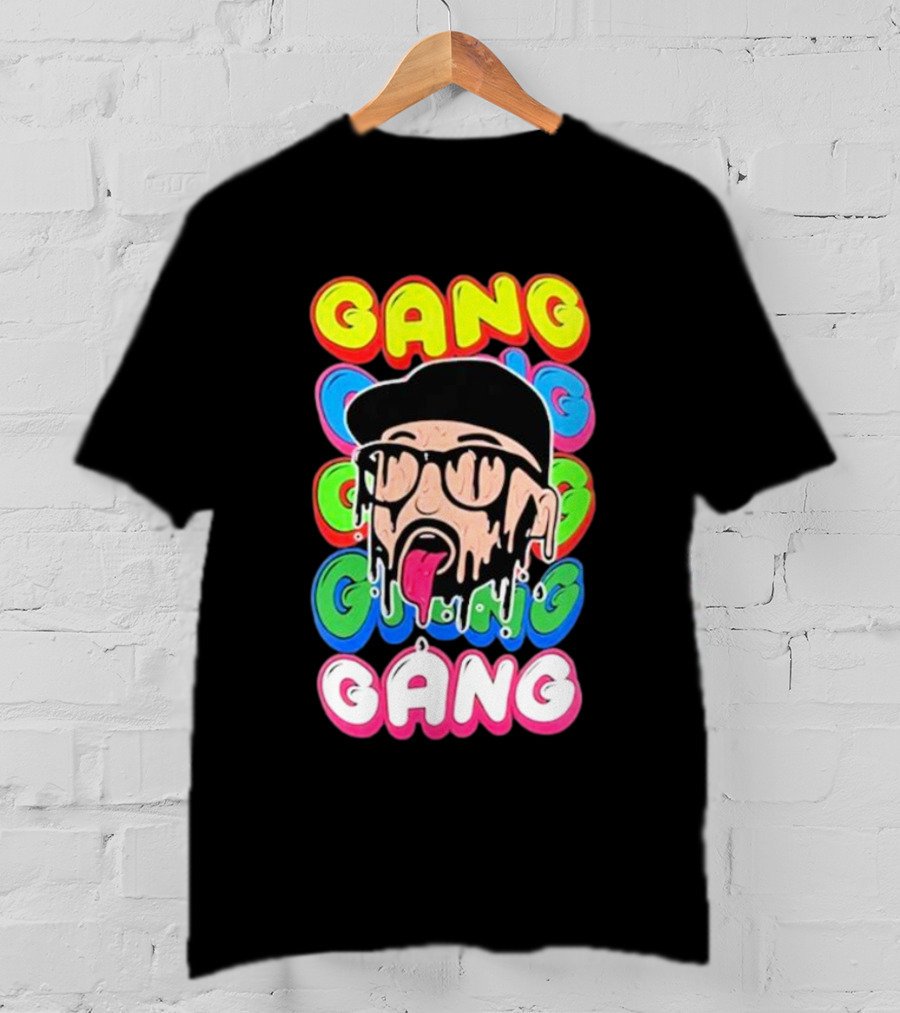 Gang Colorful Dripping Face T-Shirt