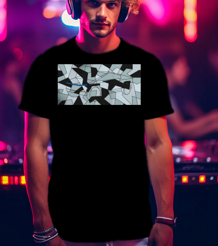 Teslaconomics Cybertruck Camo Geometric T-Shirt