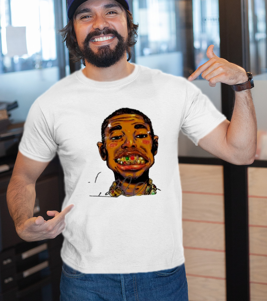 Vameee1 It’s The Way You Wear It Bold Cartoon Face T-Shirt