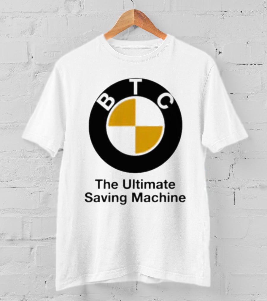 BTC The Ultimate Saving Machine Bitcoin Crash Test Dummy T-Shirt