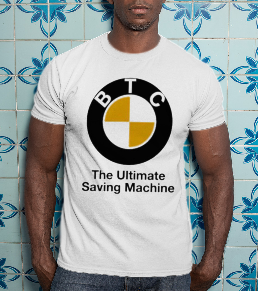 BTC The Ultimate Saving Machine Bitcoin Crash Test Dummy T-Shirt