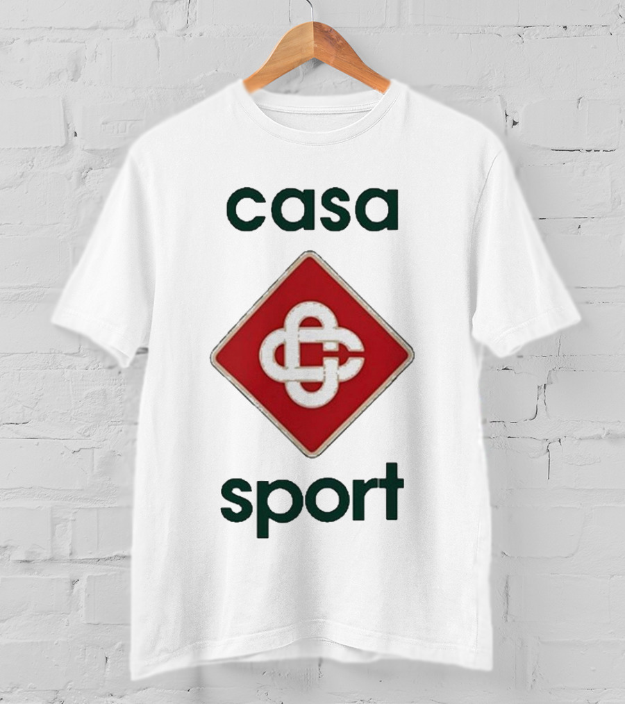 Casablanca Casa Sport Iconic Red Emblem T-Shirt