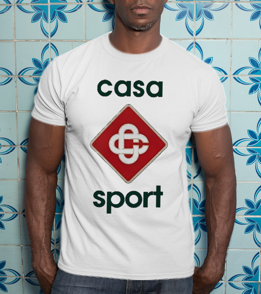 Casablanca Casa Sport Iconic Red Emblem T-Shirt