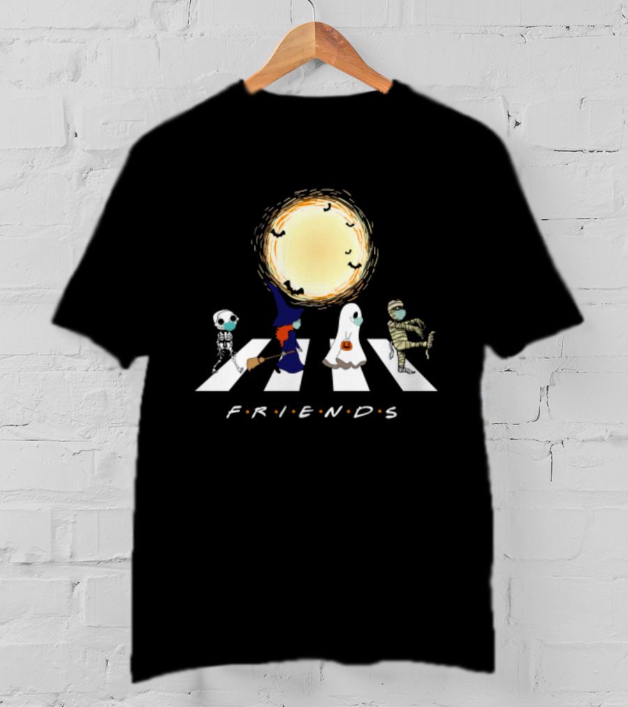 Friends Halloween Abbey Road Costume Parade T-Shirt