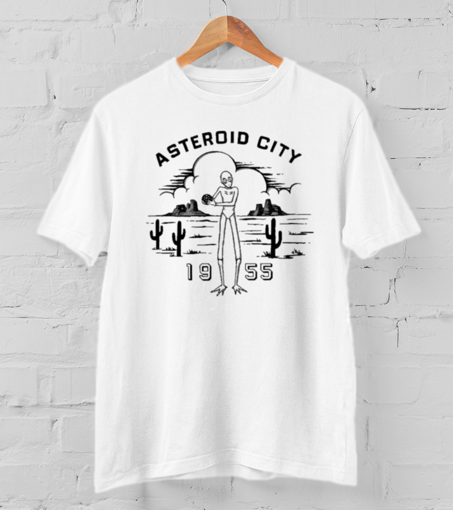 Asteroid City 1955 Alien Desert Scene T-Shirt