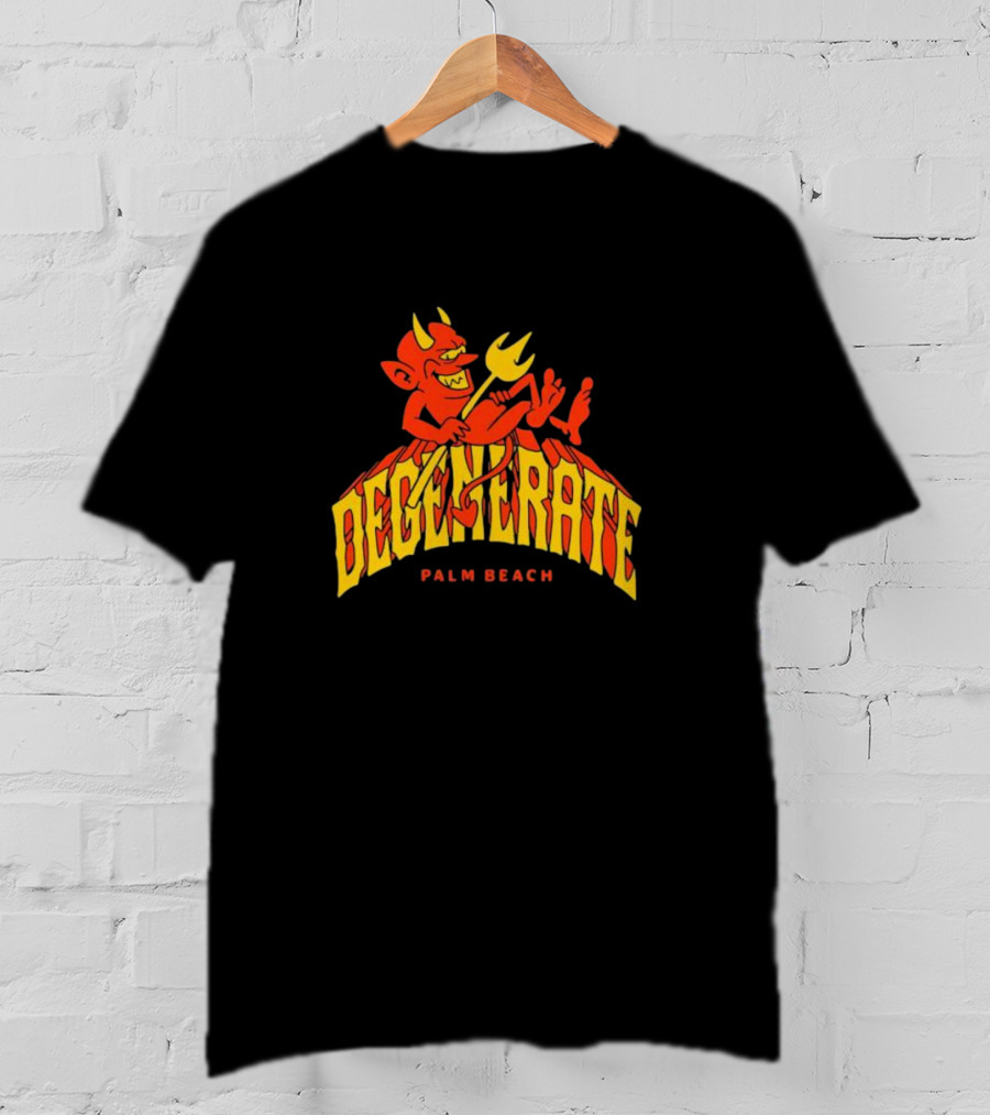 Degenerate Devil Palm Beach T-Shirt