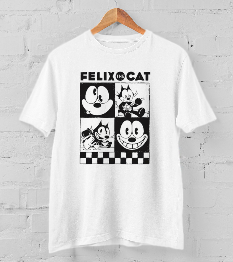 Felix The Cat Checkerboard Expressions T-Shirt