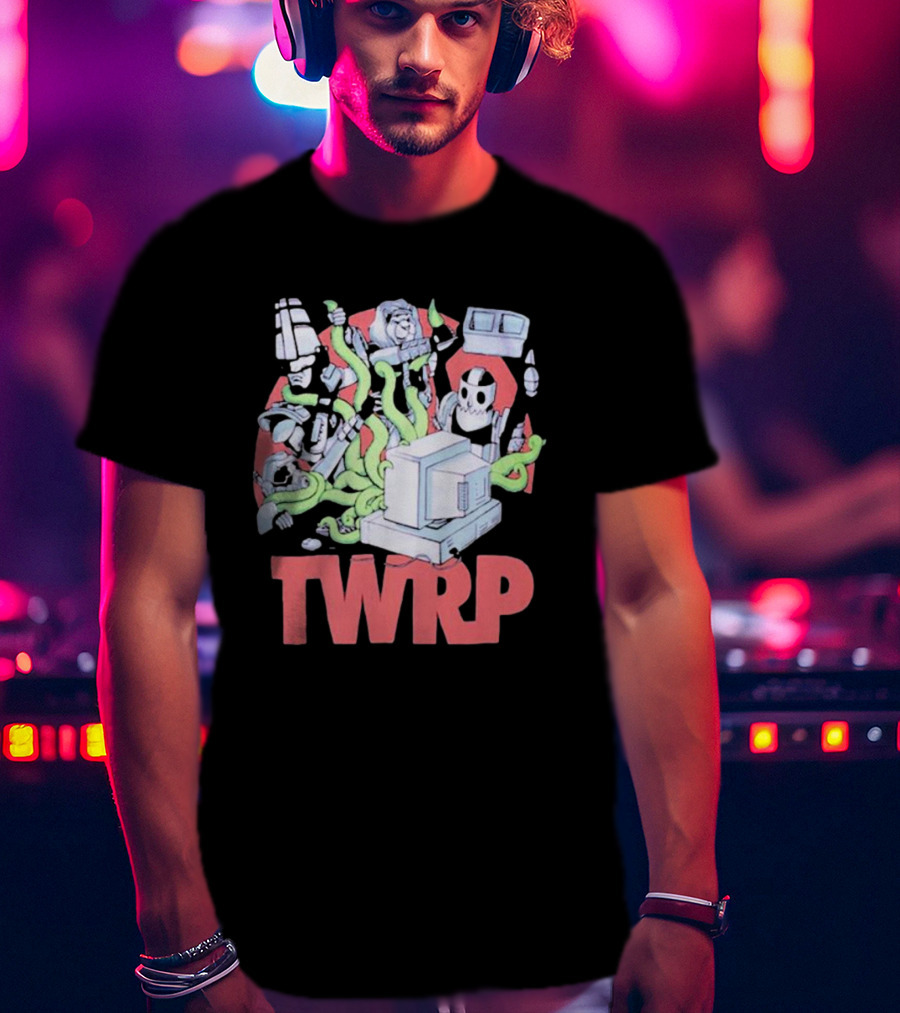TWRP Y2K Bug Robots And Computer Tentacles T-Shirt