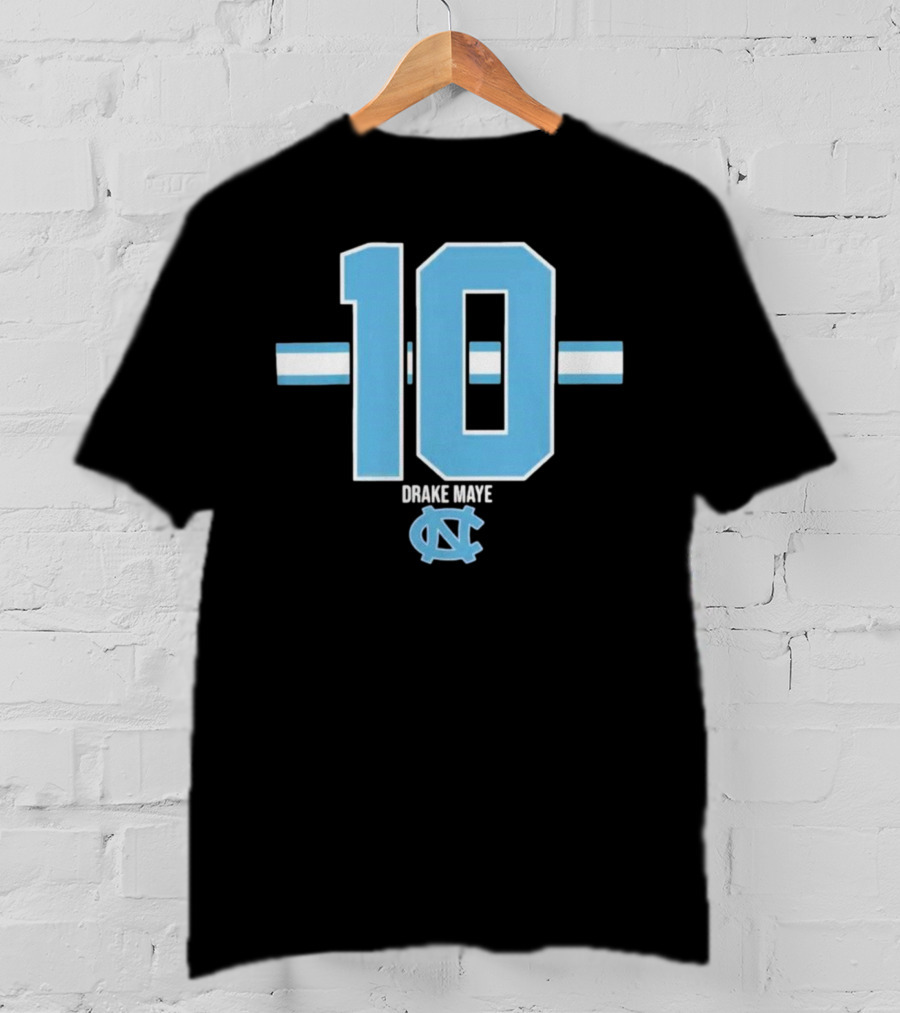 UNC Football Number 10 Drake Maye T-Shirt