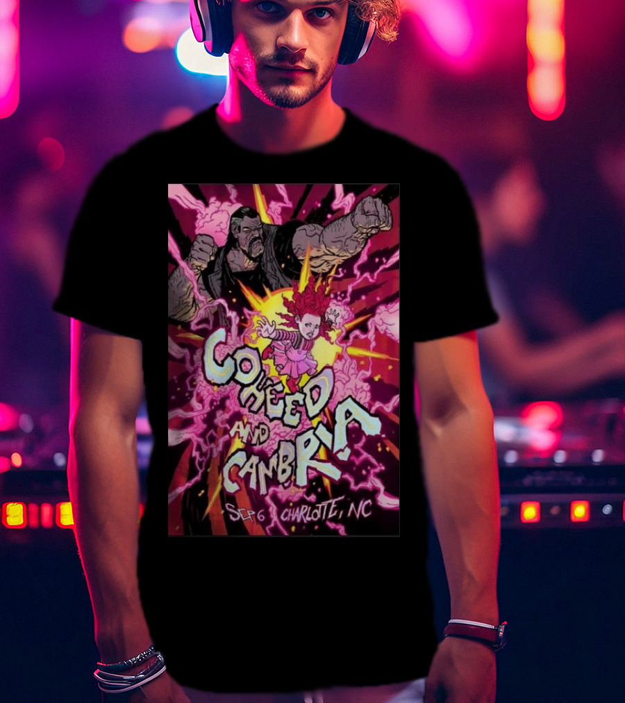 Coheed And Cambria Sep 6 Charlotte NC Comic T-Shirt