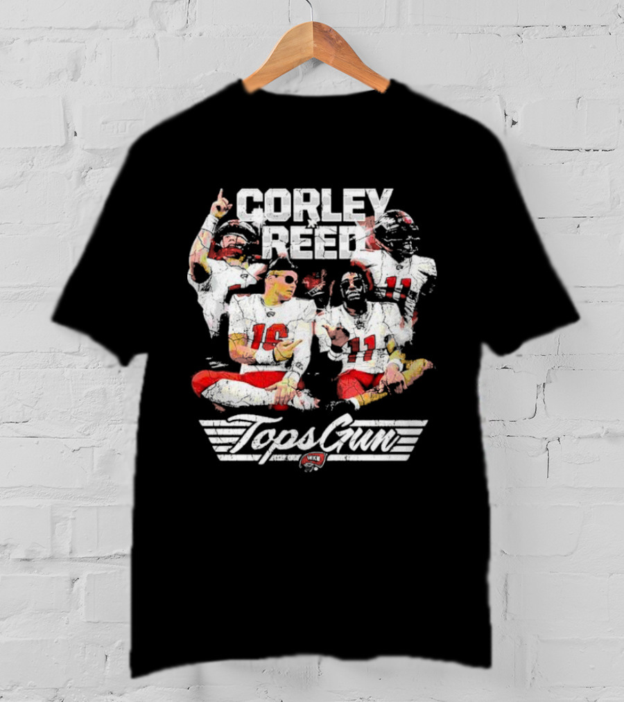 Corley Reed Topsgun WKU Football Themed Streetwear T-Shirt