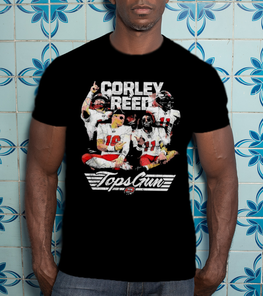 Corley Reed Topsgun WKU Football Themed Streetwear T-Shirt