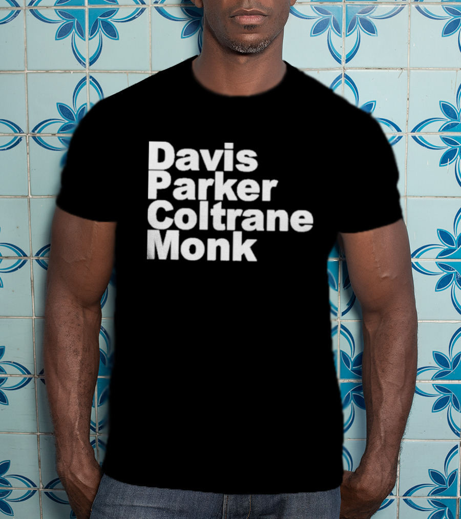 Davis Parker Coltrane Monk Jazz Legends T-Shirt