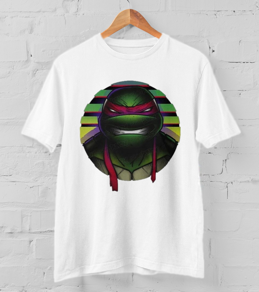 Raph Mutant Red Ninja Retro Stripes T-Shirt