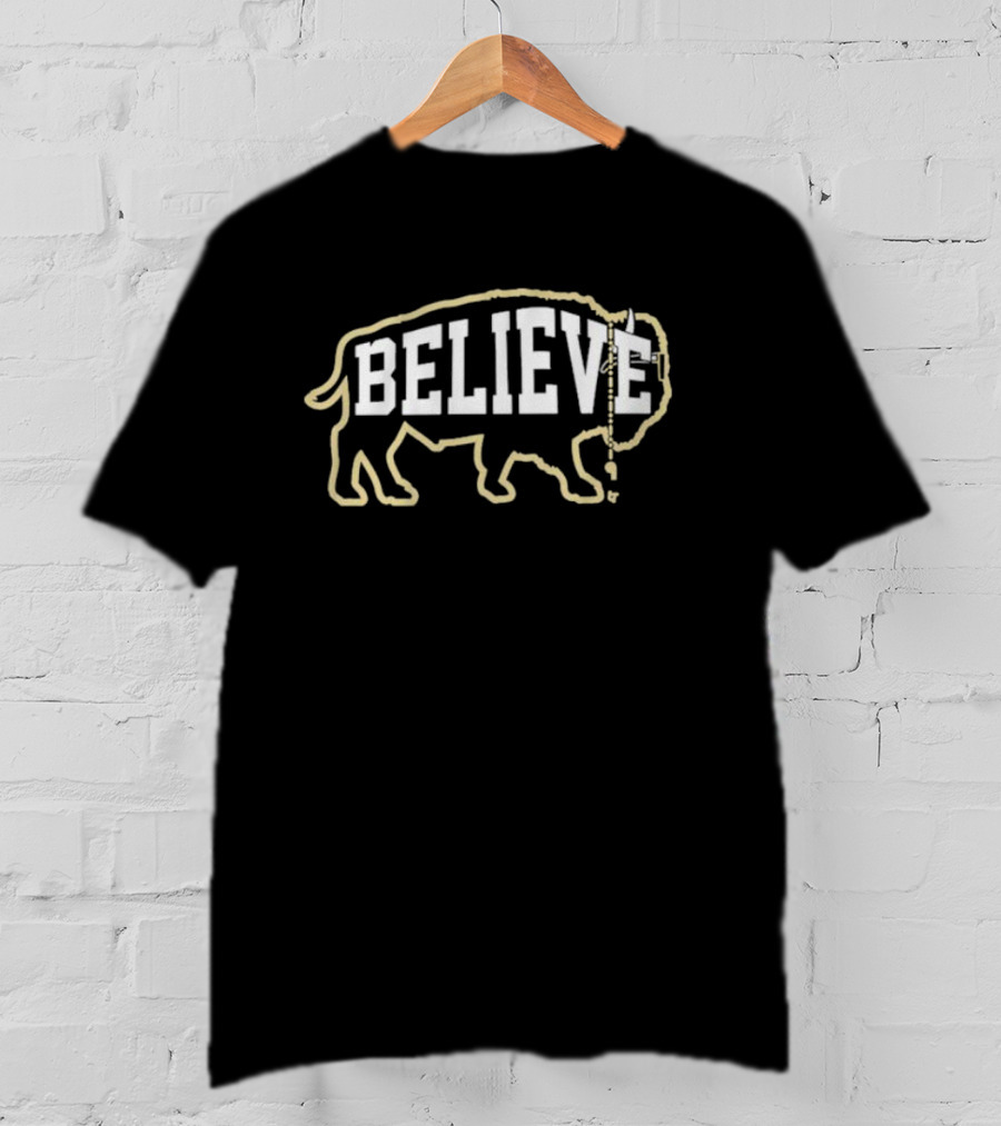Believe Colorado Buffaloes Buffalo Outline T-Shirt