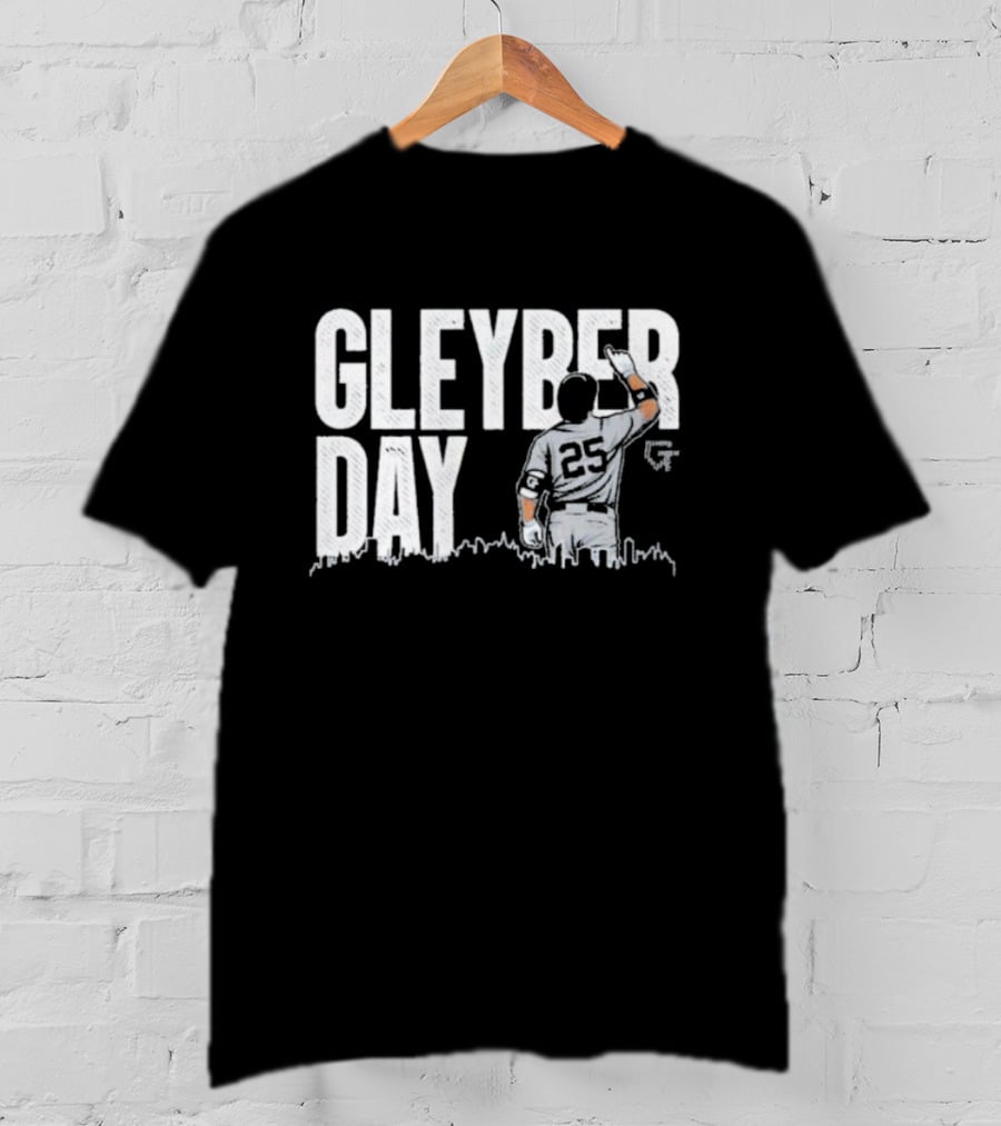 Gleyber Day Baseball Player 25 Salute With City Skyline T-Shirt