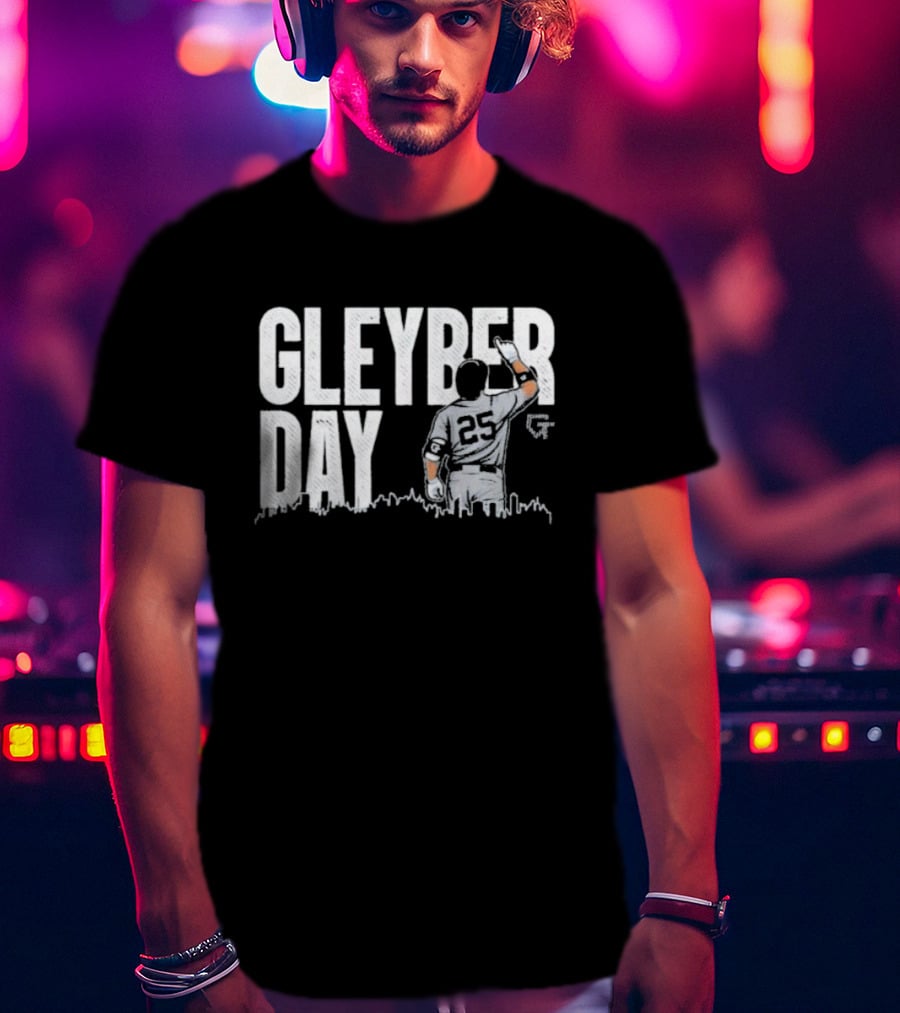 Gleyber Day Baseball Player 25 Salute With City Skyline T-Shirt