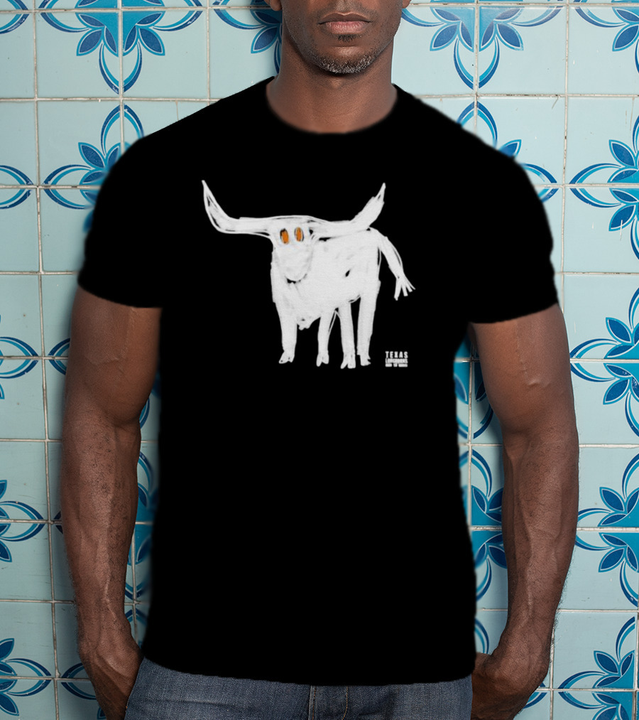 Texas Longhorns For All The Horns Bold White Longhorn T-Shirt