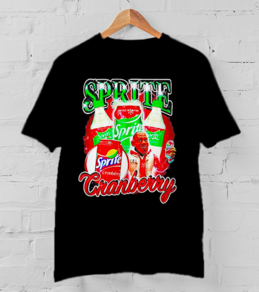 Sprite Cranberry Lebron James Cartoon T-Shirt