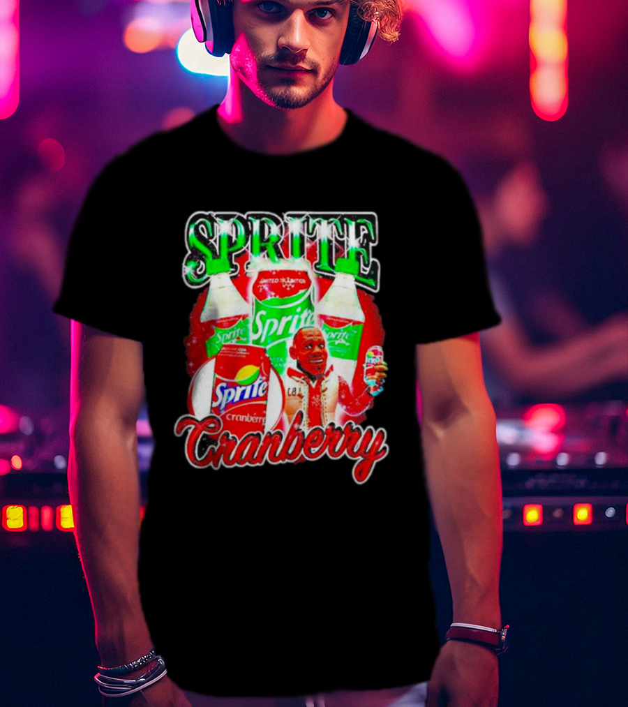 Sprite Cranberry Lebron James Cartoon T-Shirt