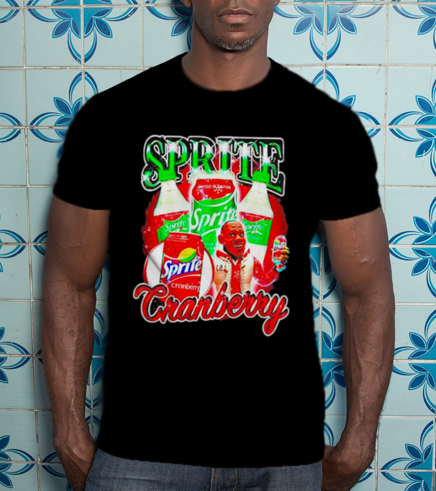 Sprite Cranberry Lebron James Cartoon T-Shirt