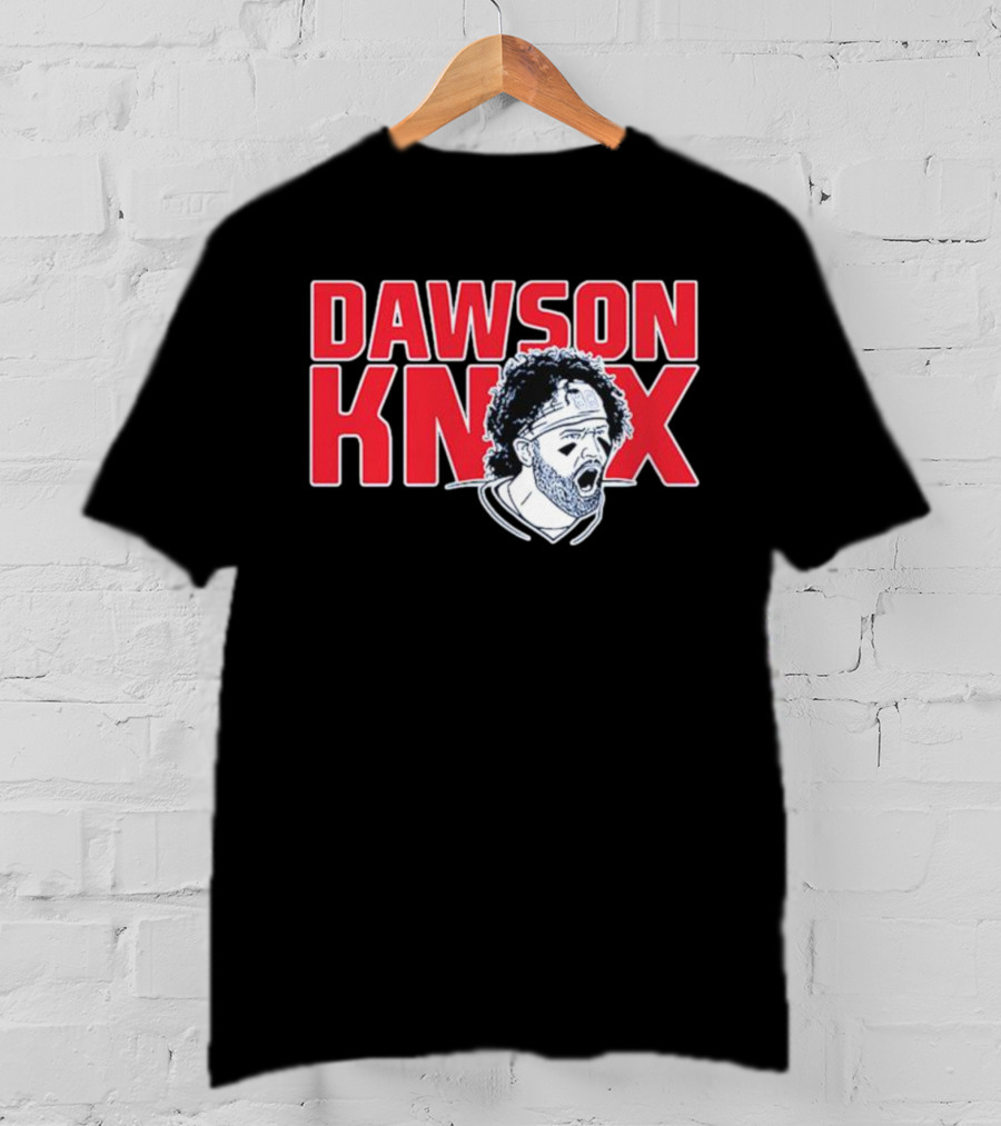 Dawson Knox Roaring Athlete Portrait Headband T-Shirt
