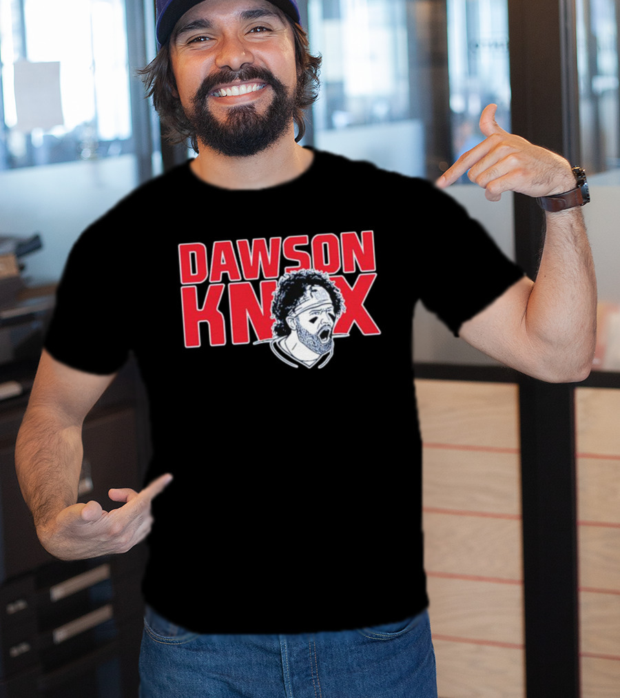 Dawson Knox Roaring Athlete Portrait Headband T-Shirt