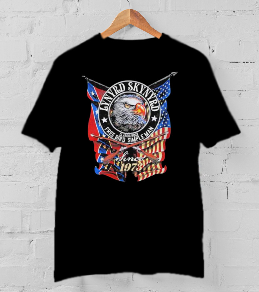 Lynyrd Skynyrd Eagle Free Bird Simple Man Classic Rock Since 1973 T-Shirt