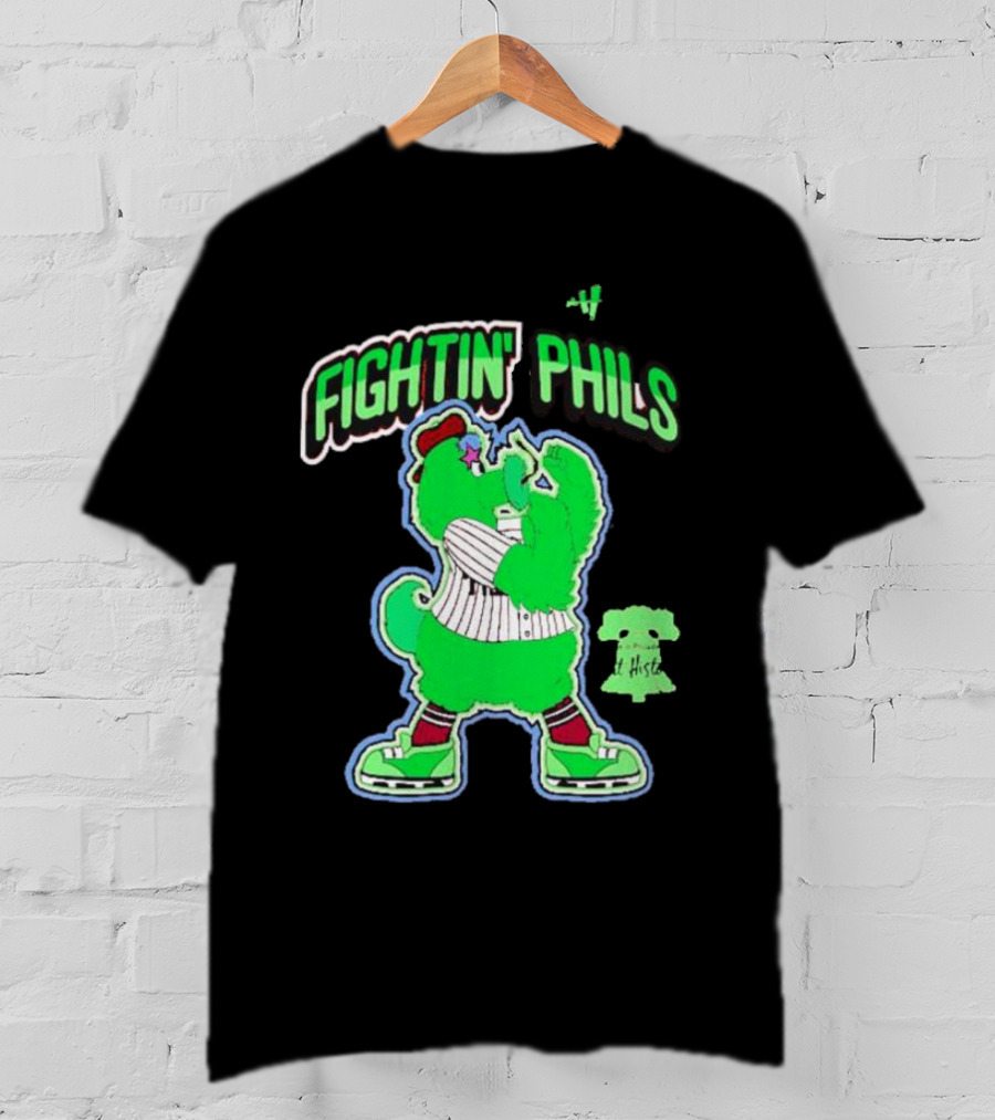 FIGHTIN' PHILS Neon Mascot Art History T-Shirt