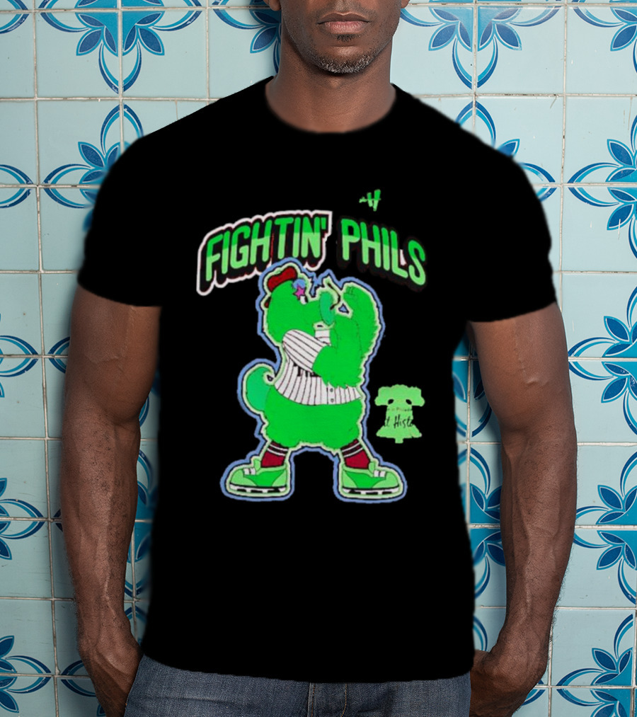 FIGHTIN' PHILS Neon Mascot Art History T-Shirt