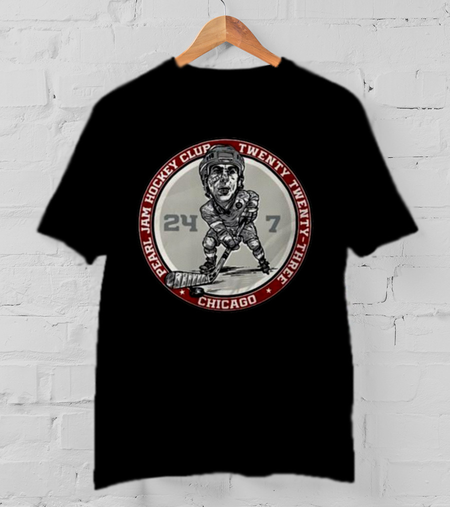 Pearl Jam Hockey Club Chicago Twenty Twenty-Three 24/7 T-Shirt