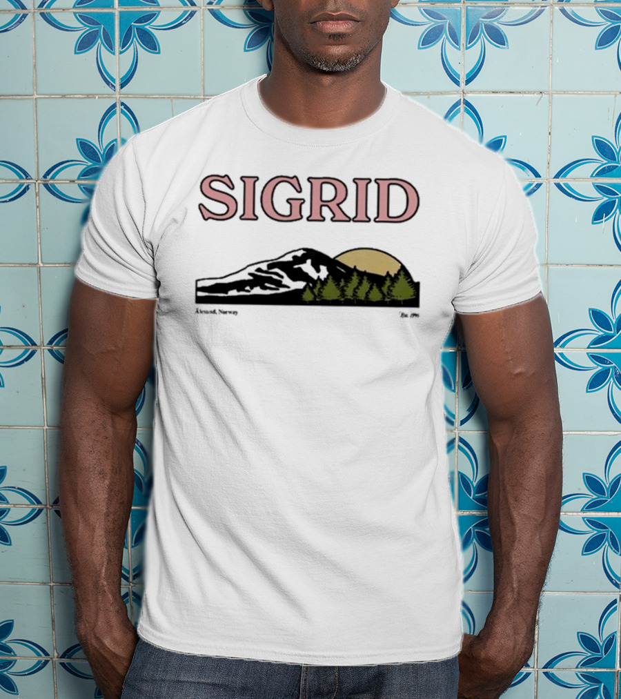 Sigrid Arendal Norway Mountain Sunset 1996 T-Shirt