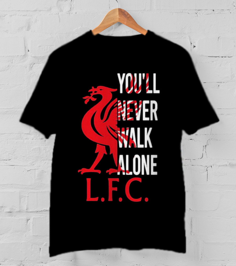 LFC You'll Never Walk Alone Liverpool Football Club Crest T-Shirt