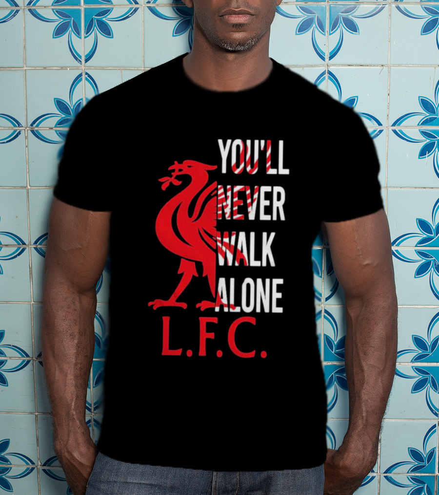 LFC You'll Never Walk Alone Liverpool Football Club Crest T-Shirt