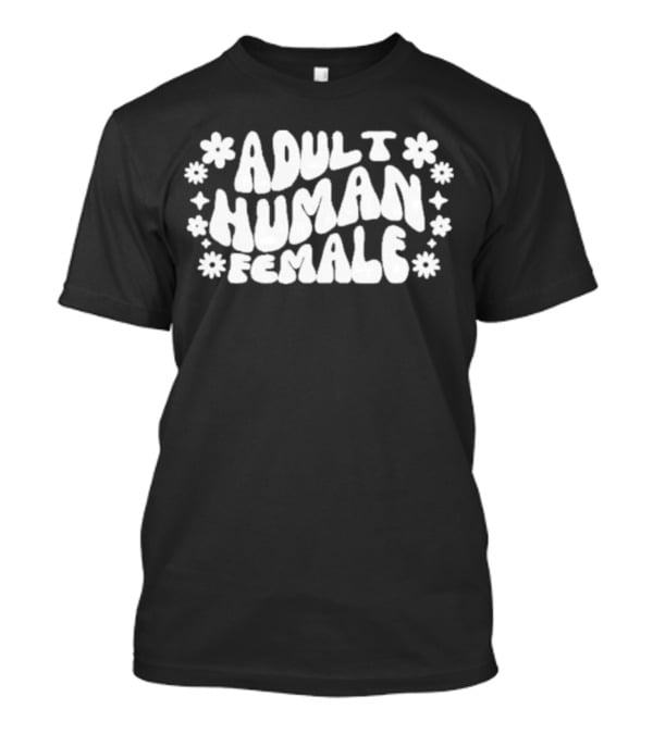 Adult Human Female Flower T-Shirt