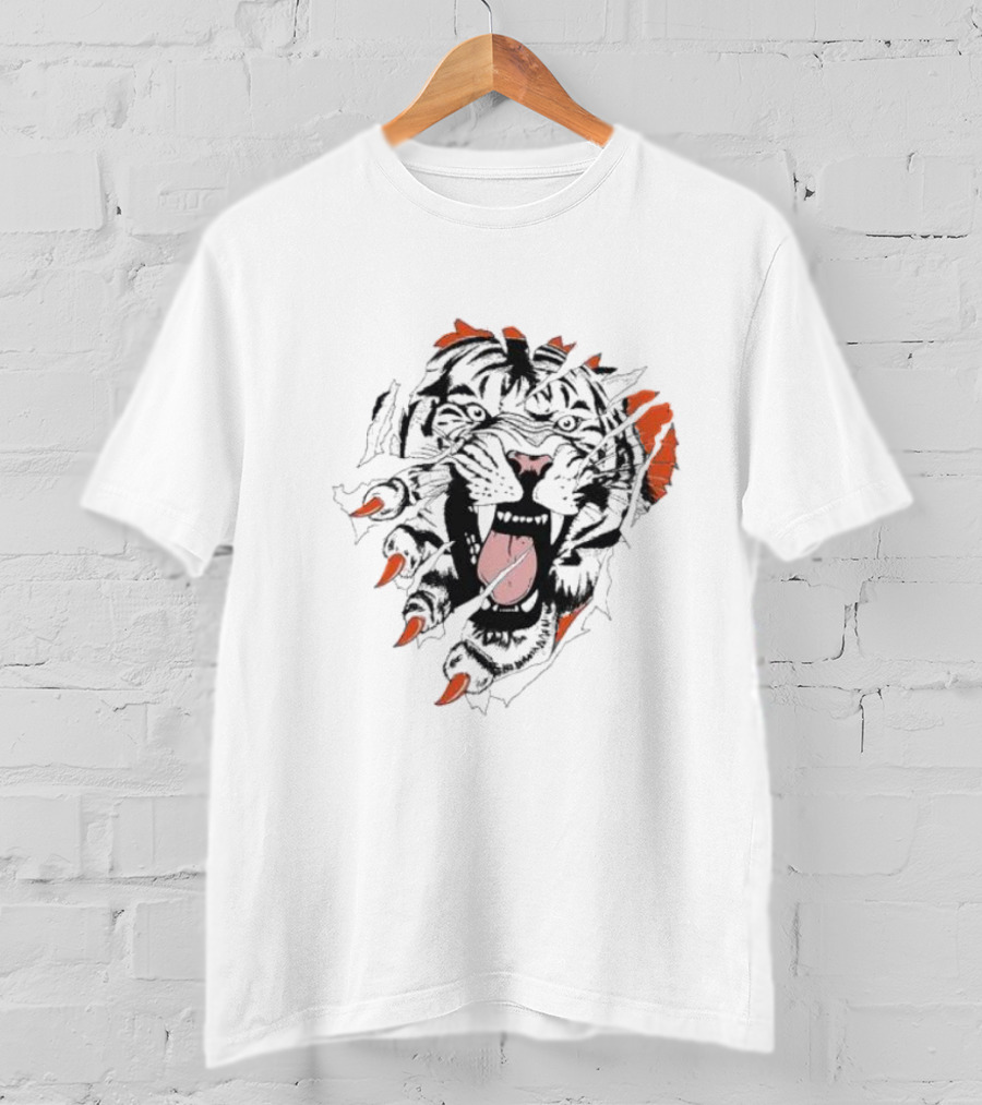 Cin Roar Lion's Fierce Mane And Claws T-Shirt