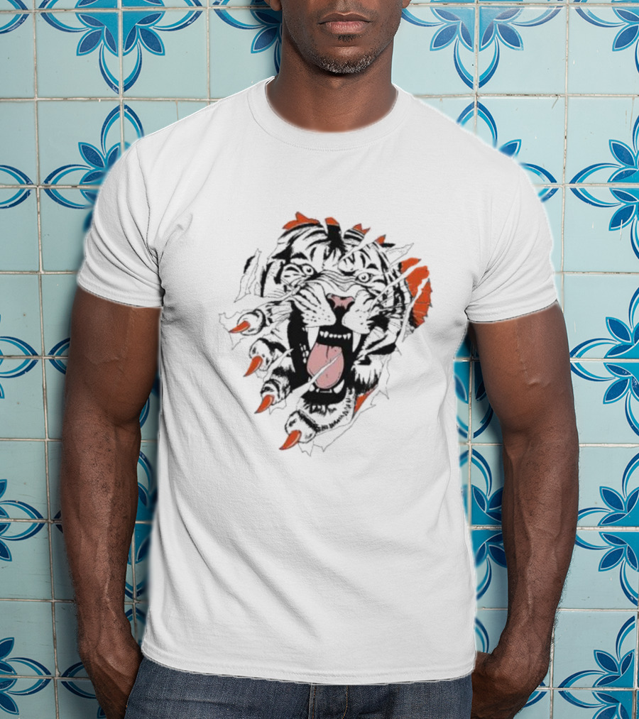 Cin Roar Lion's Fierce Mane And Claws T-Shirt
