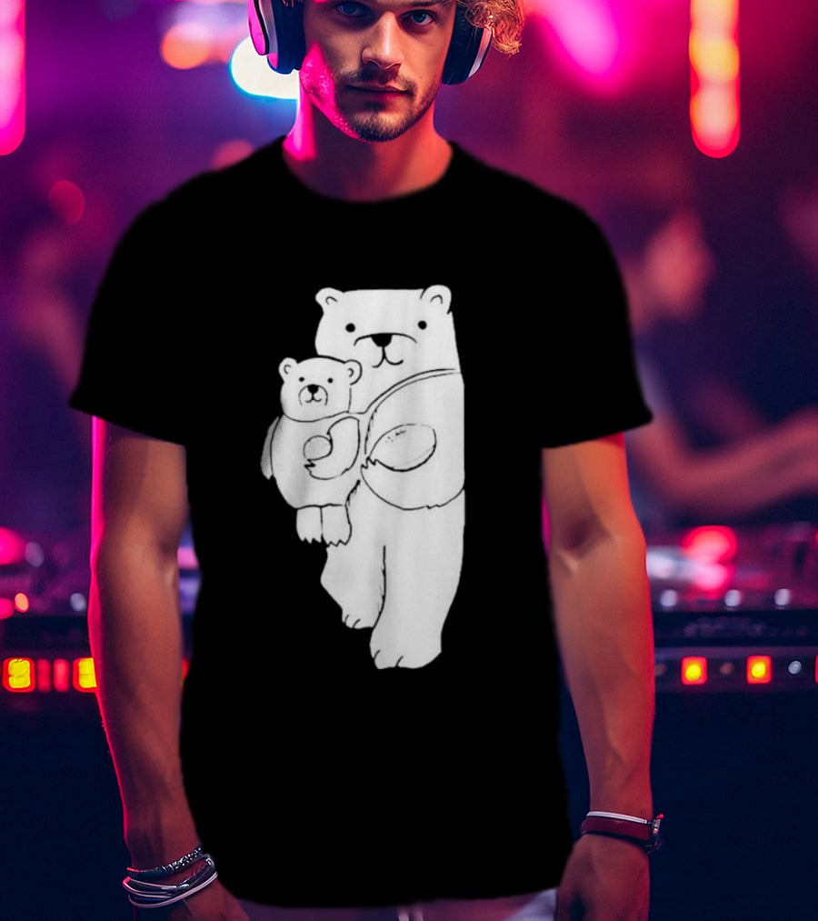 Nathan W Pyle Illinois Bear And Cub Duo T-Shirt