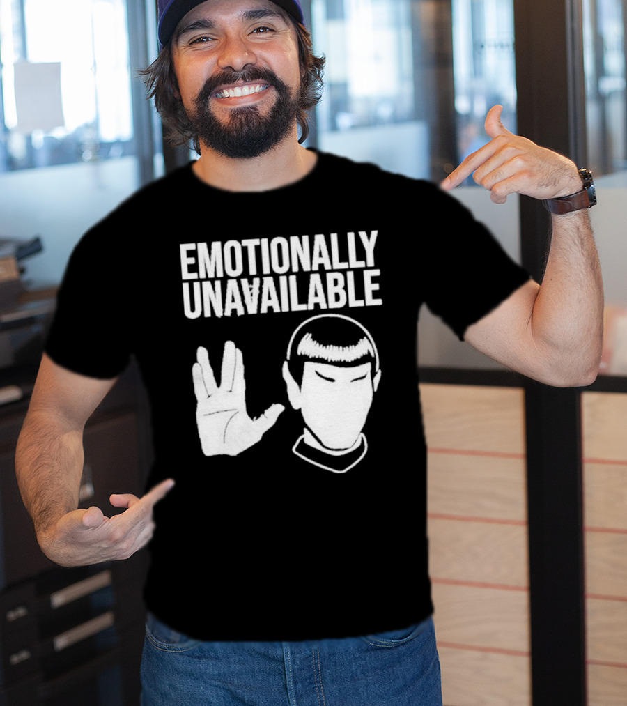 Emotionally Unavailable Star Trek Vulcan Gesture T-Shirt