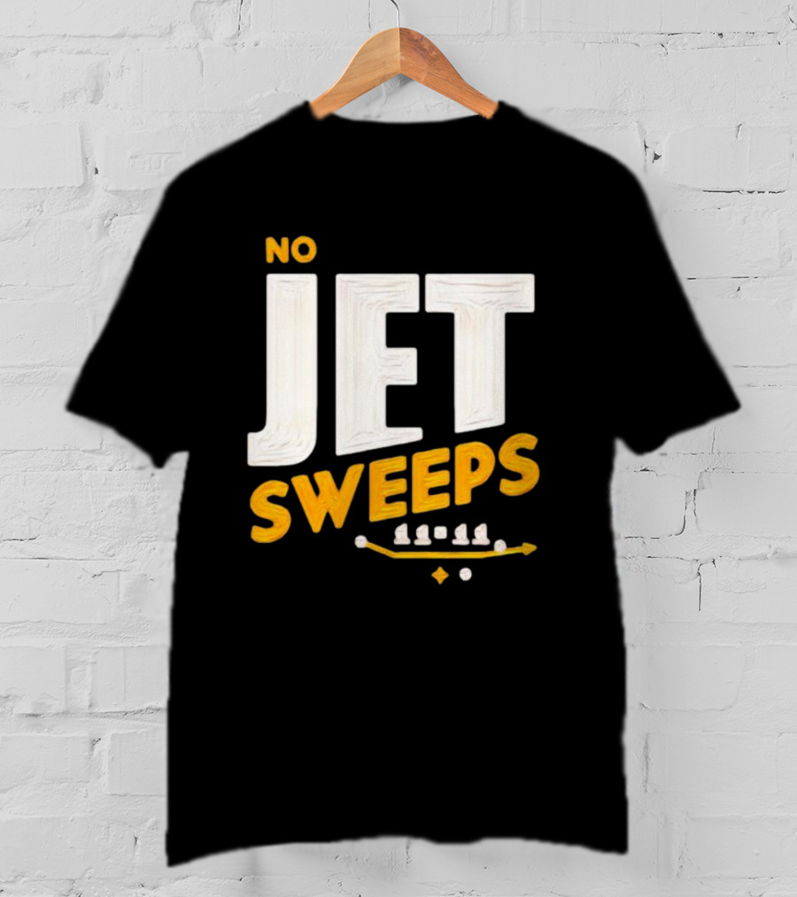 No Jet Sweeps 11 11 Football Play Diagram T-Shirt