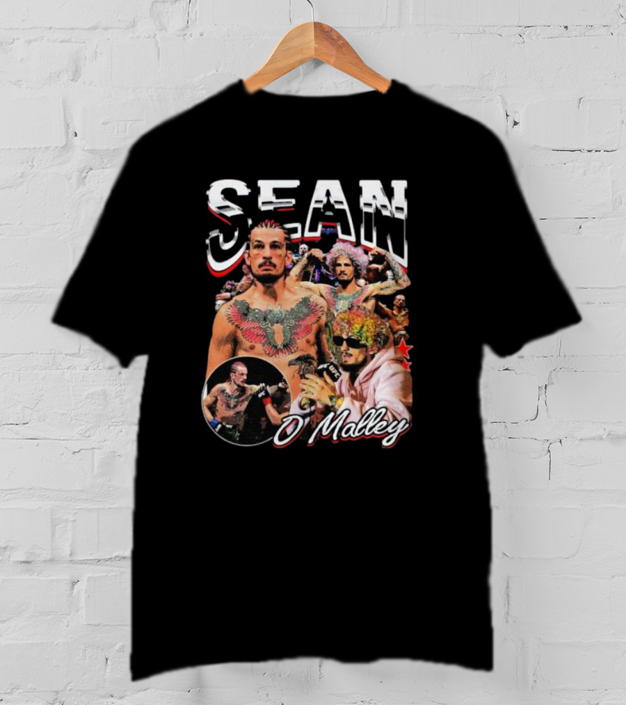 SEAN O'Malley MMA Fighter Collage With Tattoos And Sunglasses T-Shirt
