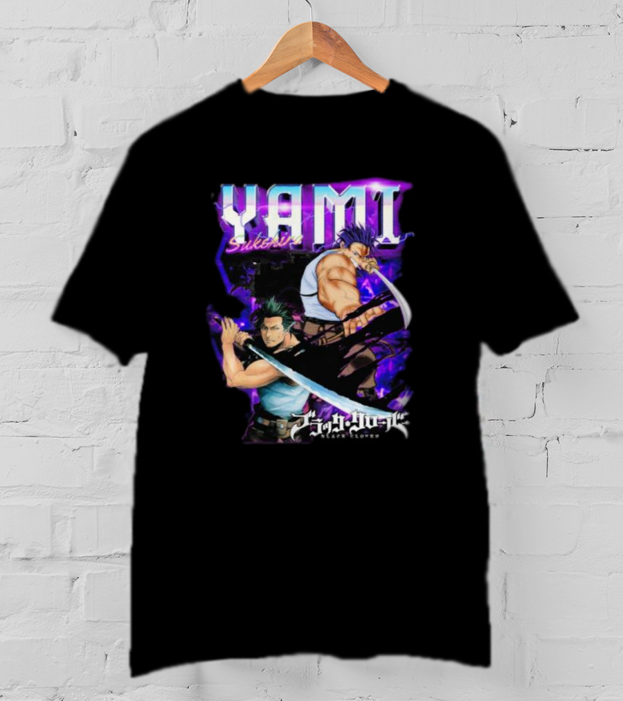 Yami Sukehiro Black Clover Dual Sword Epic Darkness T-Shirt