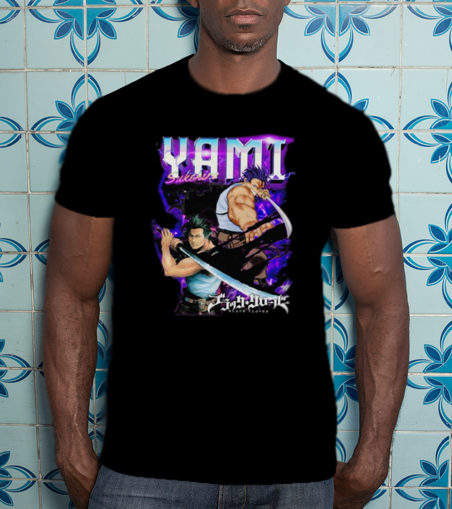 Yami Sukehiro Black Clover Dual Sword Epic Darkness T-Shirt