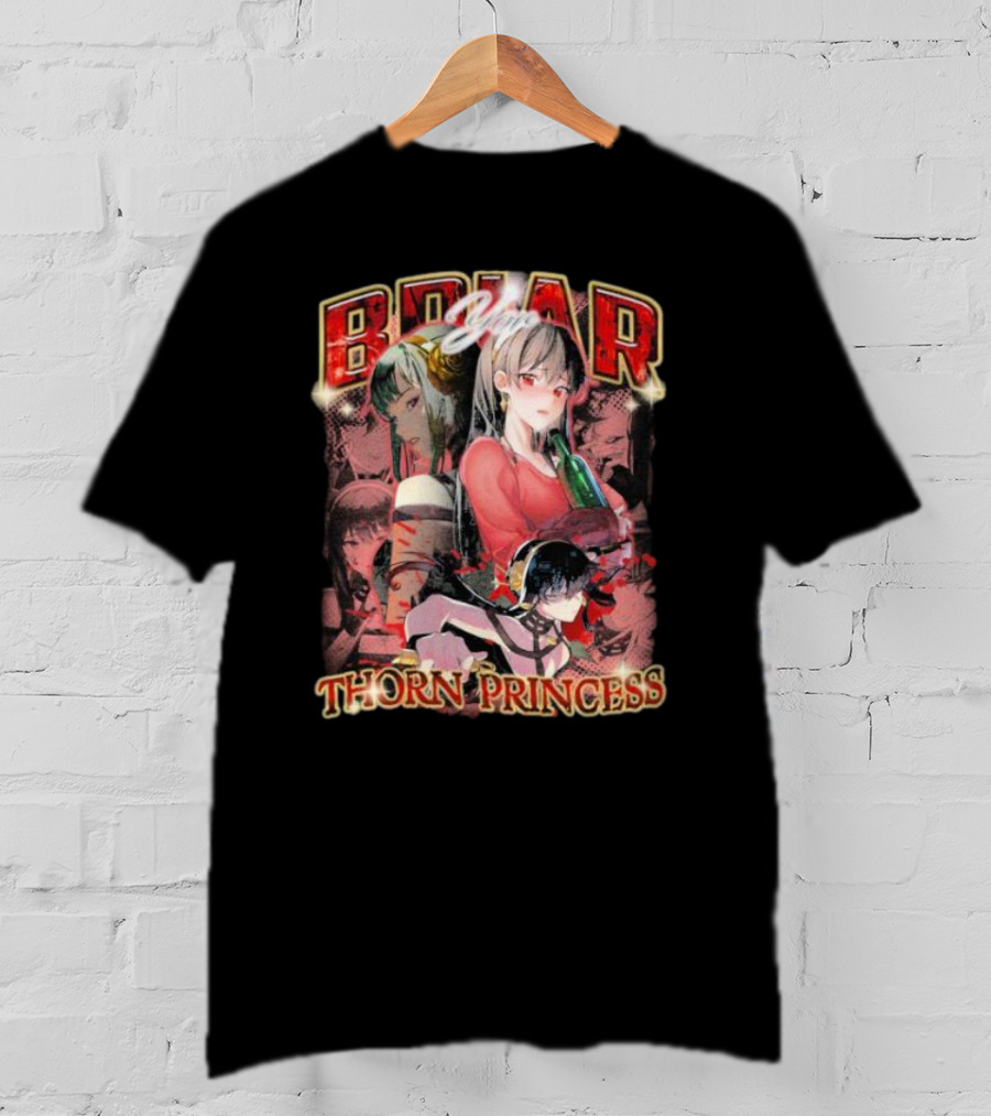 Briar Yor Thorn Princess Anime Characters Collage T-Shirt