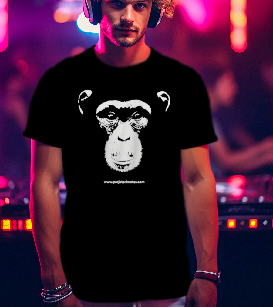 Projetprimates Nouveau Www.projetprimates.com Chimpanzee Face T-Shirt