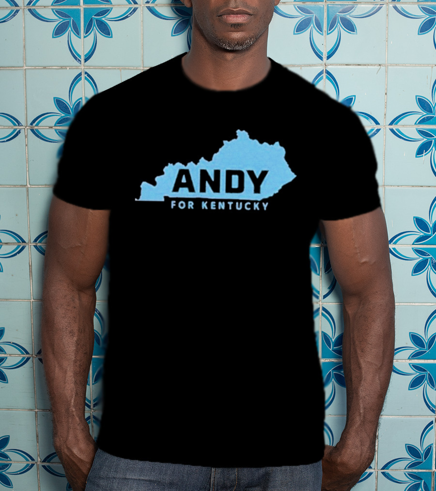 Andy For Kentucky Blue Map Campaign T-Shirt