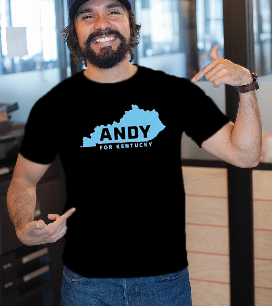 Andy For Kentucky Blue Map Campaign T-Shirt